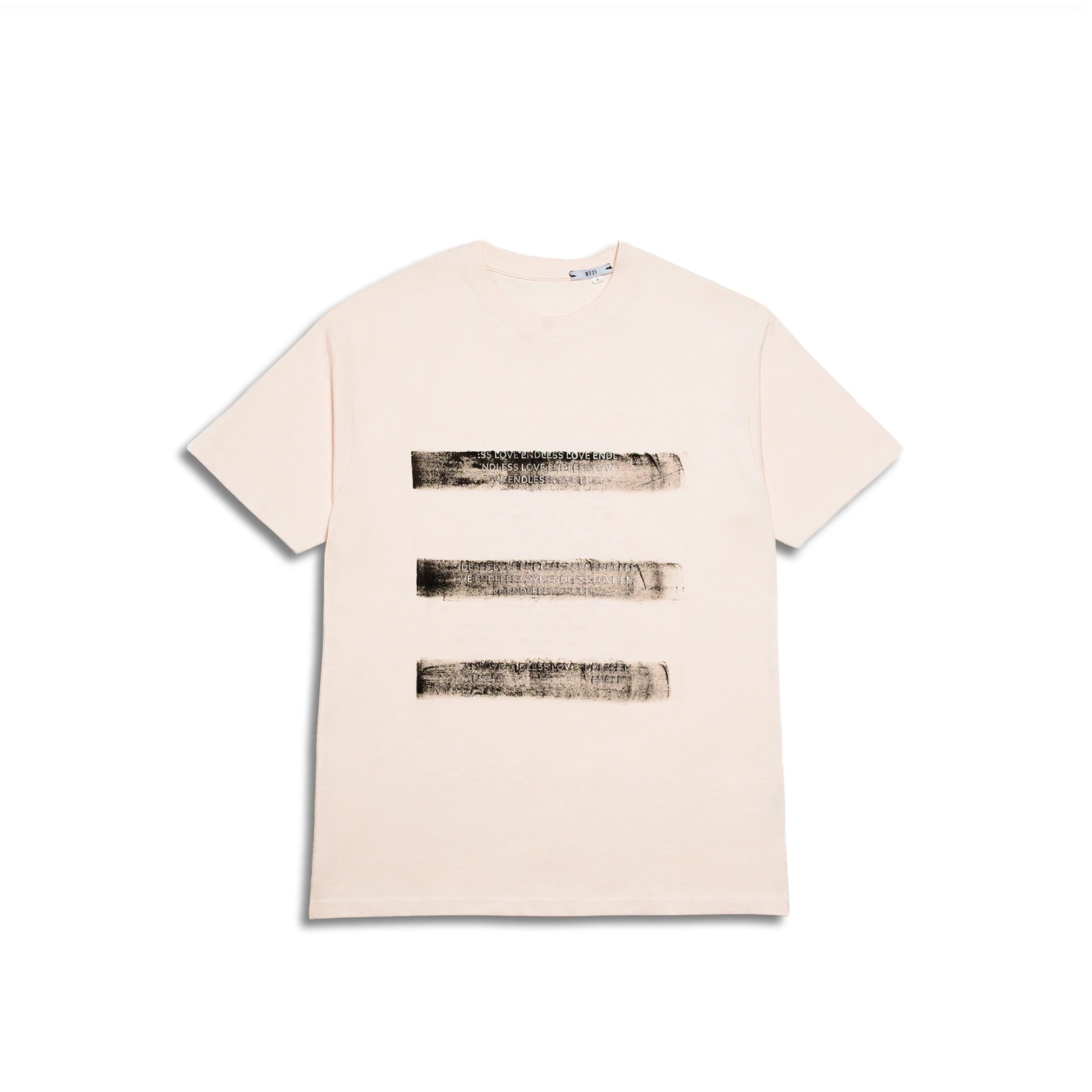 T-shirt Bianca Righe D777