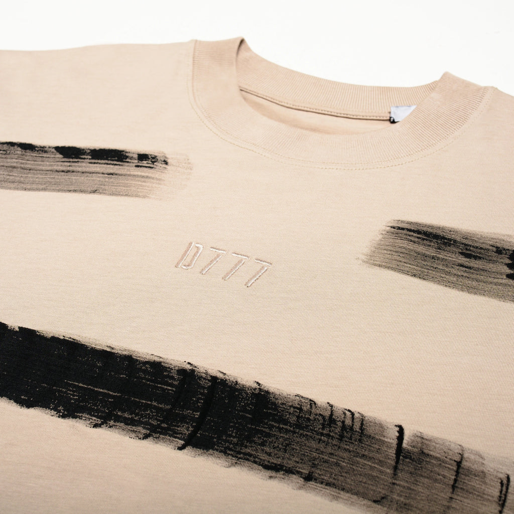 T-shirt Bianca righe D777