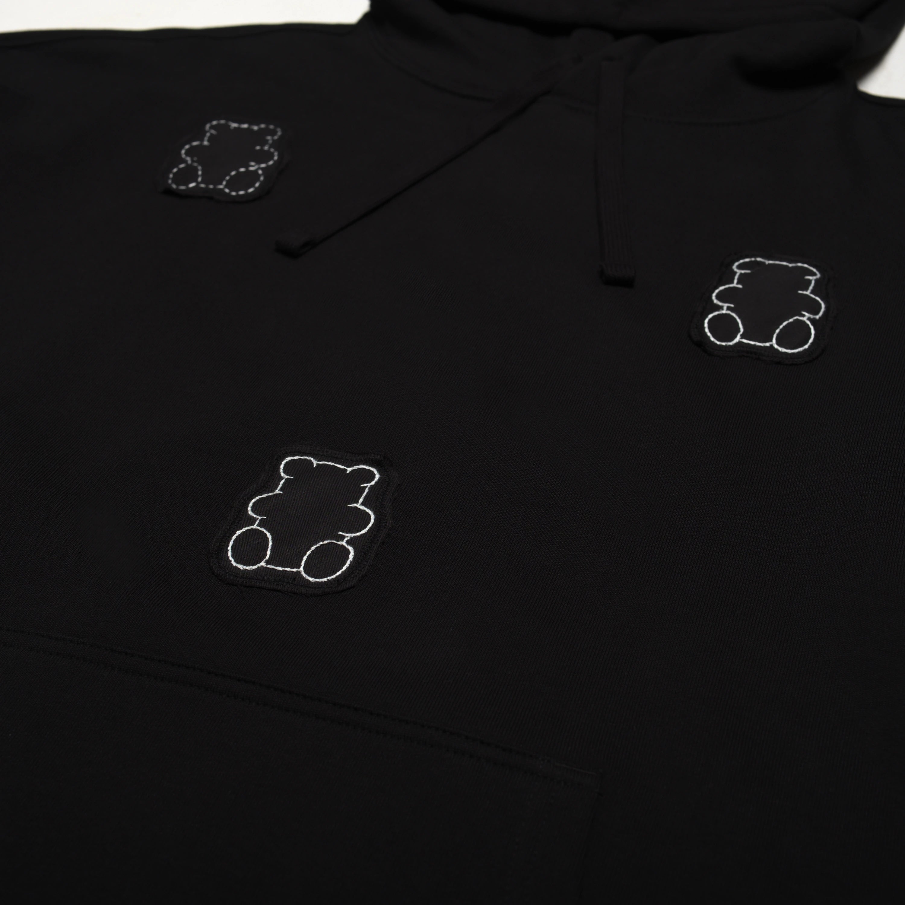 Felpa Nera Bear D777